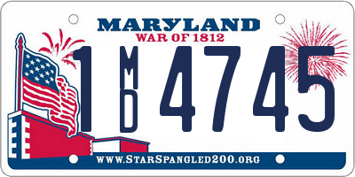 MD license plate 1MD4745