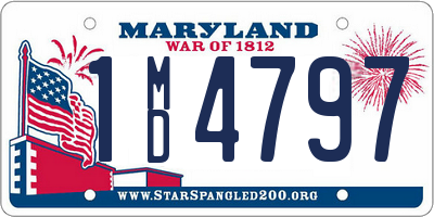 MD license plate 1MD4797