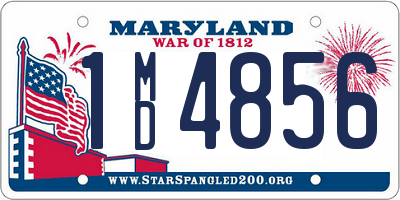 MD license plate 1MD4856