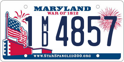 MD license plate 1MD4857