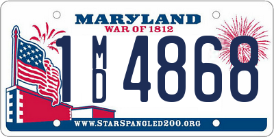 MD license plate 1MD4868