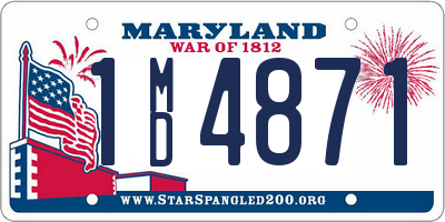 MD license plate 1MD4871