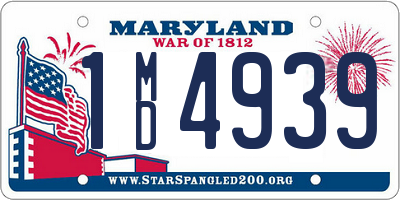 MD license plate 1MD4939