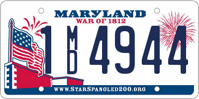 MD license plate 1MD4944