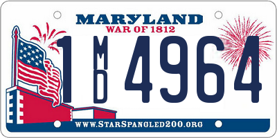 MD license plate 1MD4964