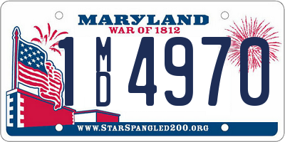 MD license plate 1MD4970