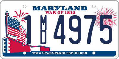 MD license plate 1MD4975