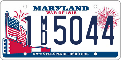 MD license plate 1MD5044