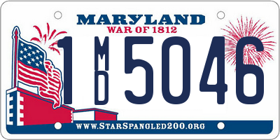 MD license plate 1MD5046