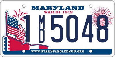 MD license plate 1MD5048