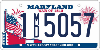 MD license plate 1MD5057