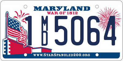 MD license plate 1MD5064