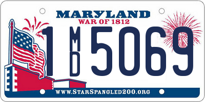 MD license plate 1MD5069