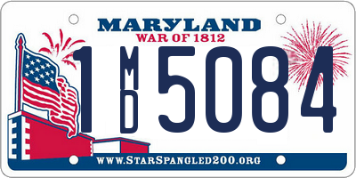 MD license plate 1MD5084