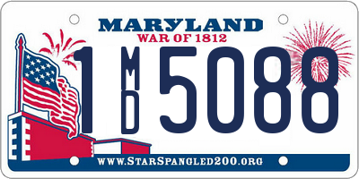 MD license plate 1MD5088