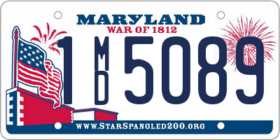 MD license plate 1MD5089