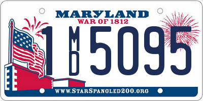 MD license plate 1MD5095