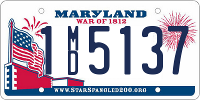 MD license plate 1MD5137