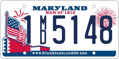 MD license plate 1MD5148