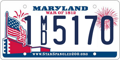 MD license plate 1MD5170