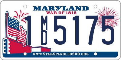 MD license plate 1MD5175