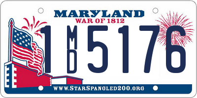 MD license plate 1MD5176