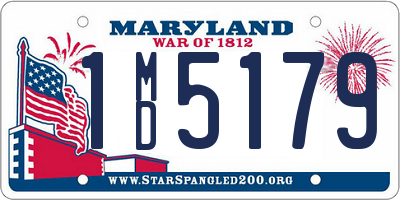 MD license plate 1MD5179