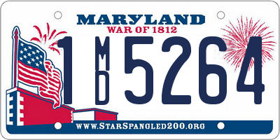 MD license plate 1MD5264