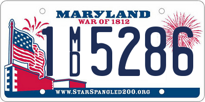 MD license plate 1MD5286
