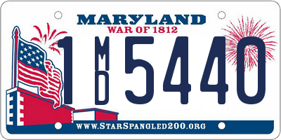 MD license plate 1MD5440