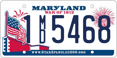 MD license plate 1MD5468