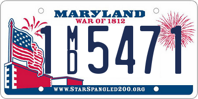 MD license plate 1MD5471