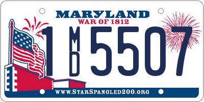 MD license plate 1MD5507