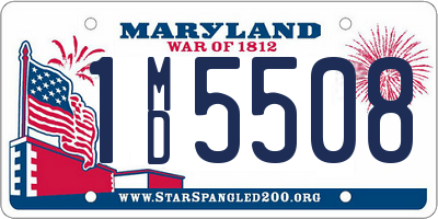 MD license plate 1MD5508