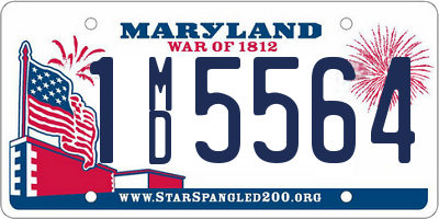 MD license plate 1MD5564