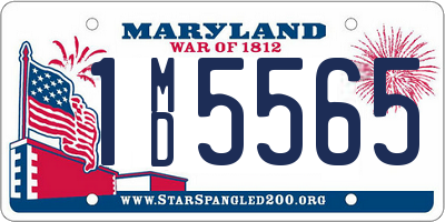 MD license plate 1MD5565