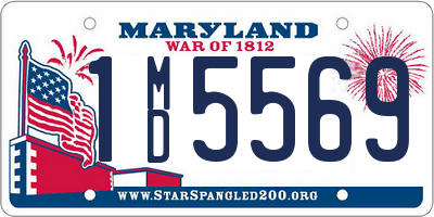 MD license plate 1MD5569