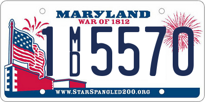 MD license plate 1MD5570