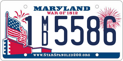 MD license plate 1MD5586