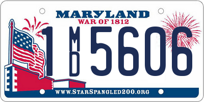 MD license plate 1MD5606