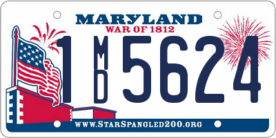 MD license plate 1MD5624