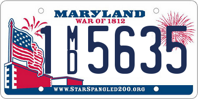 MD license plate 1MD5635