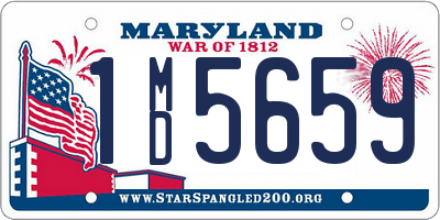 MD license plate 1MD5659