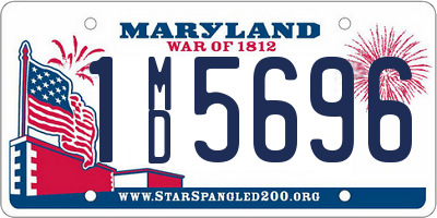 MD license plate 1MD5696