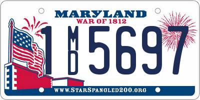 MD license plate 1MD5697