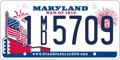 MD license plate 1MD5709