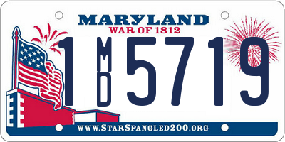 MD license plate 1MD5719