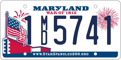 MD license plate 1MD5741