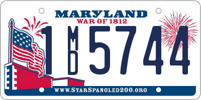 MD license plate 1MD5744