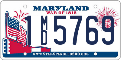 MD license plate 1MD5769